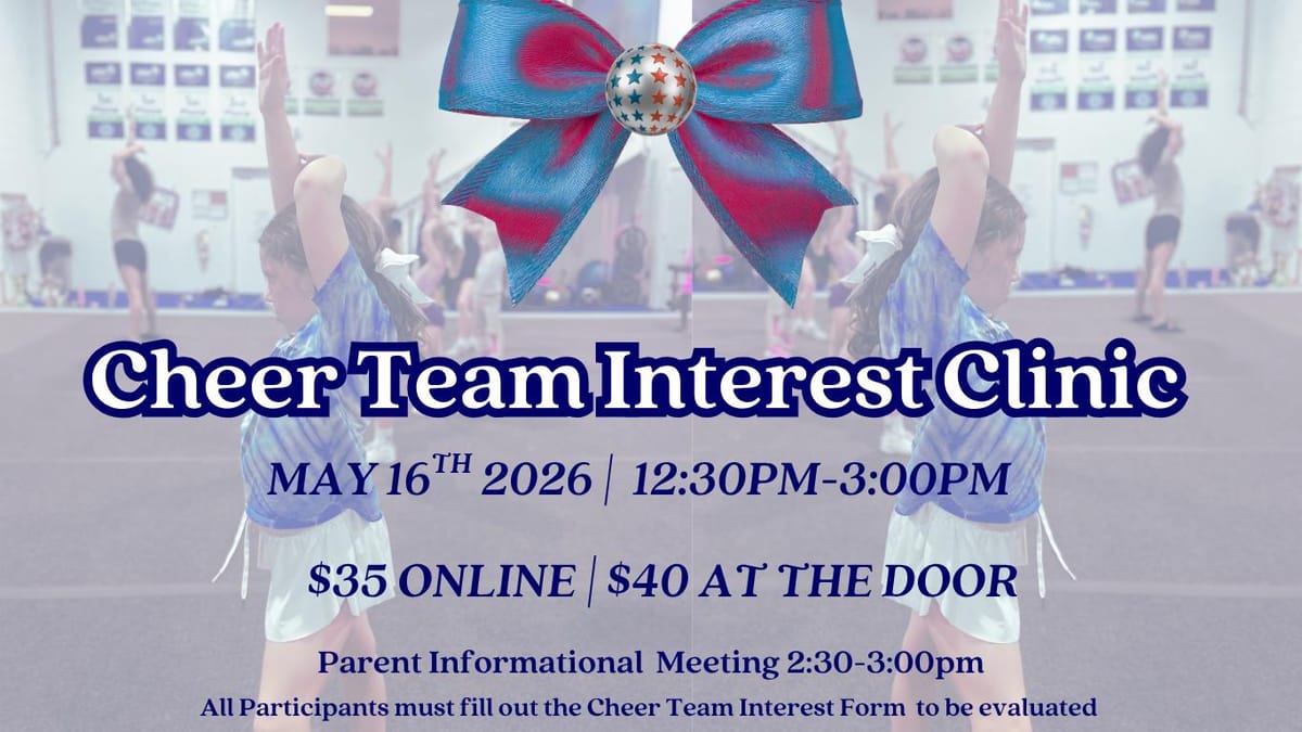 📣Cheer Team Interest Clinic!